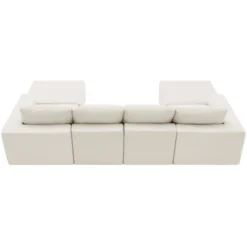 110"W Modular U-Shaped Sectional Sofa, Luxury Chenille Upholstered Foam-Filled Floor Couch Set - ModernLuxe 26 110"W Modular U-Shaped Sectional Sofa, Luxury Chenille Upholstered Foam-Filled Floor Couch Set - ModernLuxe -Luxe Furniture Sale GUEST 000facc4 6b45 4384 b287 30f050c6ce02