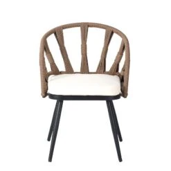 ModernLuxe 5-Piece Outdoor Dining Set: Rectangular Table & Rope-Woven Chairs -Luxe Furniture Sale GUEST 00880438 a422 4bca 850d 5619cfb06a10