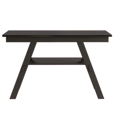 ModernLuxe 6-Piece Rustic Wood Counter Height Dining Set with Storage Shelf, 4 Chairs & Bench 5 ModernLuxe 6-Piece Rustic Wood Counter Height Dining Set with Storage Shelf, 4 Chairs & Bench - Image 3