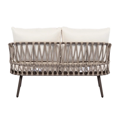 ModernLuxe 4-Piece Patio Conversation Set with Acacia Wood Coffee Table 11 ModernLuxe 4-Piece Patio Conversation Set with Acacia Wood Coffee Table - Image 9