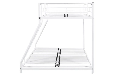 ModernLuxe Twin Over Full Metal Bunk Bed - Space-Saving Design with Ladder 11 ModernLuxe Twin Over Full Metal Bunk Bed - Space-Saving Design with Ladder - Image 9
