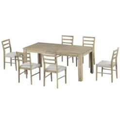 ModernLuxe 7-Piece Extendable Dining Table Set with 6 Upholstered Chairs 21 ModernLuxe 7-Piece Extendable Dining Table Set with 6 Upholstered Chairs -Luxe Furniture Sale GUEST 01ca1526 5ef8 4c3a adbc 96094d63fa61