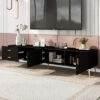 Modern TV Stand For TVs Up To 77'' With 5 Champagne Legs-ModernLuxe 2 Modern TV Stand For TVs Up To 77'' With 5 Champagne Legs-ModernLuxe -Luxe Furniture Sale GUEST 02320700 13b2 4285 828f 08775d2295c5