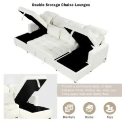 ModernLuxe 110.2" U-Shaped Sectional Sofa Bed with Dual Storage & USB -Luxe Furniture Sale GUEST 02fb3cc5 cb10 4376 b576 7ea5dd9f3f88