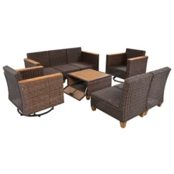 ModernLuxe 8-Piece Wicker Patio Set with Swivel Rocking Chairs 27 ModernLuxe 8-Piece Wicker Patio Set with Swivel Rocking Chairs -Luxe Furniture Sale GUEST 039ca4e1 f6b9 4203 8be9 cb5f65a2cfba