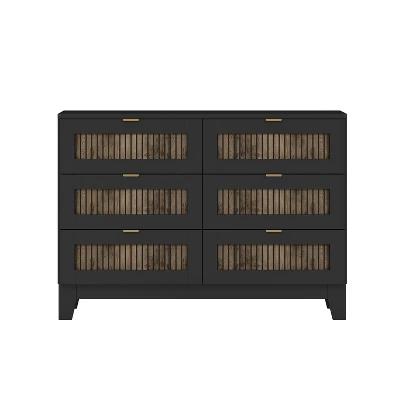 ModernLuxe 4-Piece Farmhouse Bedroom Set with Platform Bed, Dresser, and 2 Nightstands 10 ModernLuxe 4-Piece Farmhouse Bedroom Set with Platform Bed, Dresser, and 2 Nightstands - Image 8