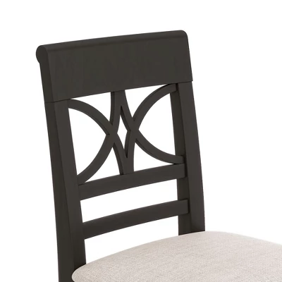 ModernLuxe 6-Piece Rustic Wood Counter Height Dining Set with Storage Shelf, 4 Chairs & Bench 11 ModernLuxe 6-Piece Rustic Wood Counter Height Dining Set with Storage Shelf, 4 Chairs & Bench - Image 9