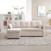 81.1" L-Shaped Modular Corduroy/Chenille Fabric Sofa, Reversible Sectional Couch With Storage Chaise 4W - ModernLuxe 1 81.1" L-Shaped Modular Corduroy/Chenille Fabric Sofa, Reversible Sectional Couch With Storage Chaise 4W - ModernLuxe -Luxe Furniture Sale GUEST 04f88062 4283 4736 953d 8f3fd716c7c1