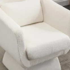 ModernLuxe 28" Swivel Boucle Accent Chair - 360 Degree Leisure Club Chair -Luxe Furniture Sale GUEST 053052ba 33fd 4720 a6cc 1ef5575ffd78