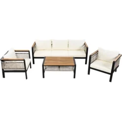 ModernLuxe 4-Piece Outdoor Sectional Sofa Set with Acacia Wood & Coffee Table 25 ModernLuxe 4-Piece Outdoor Sectional Sofa Set with Acacia Wood & Coffee Table -Luxe Furniture Sale GUEST 0547fb67 d1ef 4e95 8162 7915b55f634c