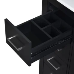 30''W Freestanding Bathroom Vanity With Ceramic Sink, Solid Wood Frame Storage Cabinet With 3 Drawers & Soft Closing Doors - ModernLuxe -Luxe Furniture Sale GUEST 0590d6ef 48a6 428d 84a3 c2f2a74fccb9