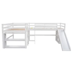 ModernLuxe Twin Size L-Shaped Loft Bed with Slide and Movable Two-Tier Shelves 17 ModernLuxe Twin Size L-Shaped Loft Bed with Slide and Movable Two-Tier Shelves -Luxe Furniture Sale GUEST 07caf629 44da 4031 a851 47734d63f1a3
