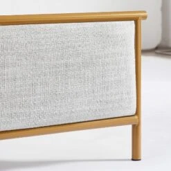 ModernLuxe Classic Upholstered Platform Bed with Metal Frame and Solid Wood Ribs - Light Gray -Luxe Furniture Sale GUEST 08ba159f 1532 4d88 89f3 2ad040e03803