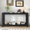 59.8"W Minimalist Console Table With Bottom Shelf And 4 Legs, Entryway Table 4B - ModernLuxe -Luxe Furniture Sale GUEST 08f71279 586f 4b85 a928 aa31f5b18486