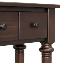 59.8"W Retro Console Table With 4 Drawers And Open Shelf, Perfect For Entryways, Living Room And Hallways - ModernLuxe -Luxe Furniture Sale GUEST 097e8df3 3ca6 4be2 b4a3 f3b440e715aa