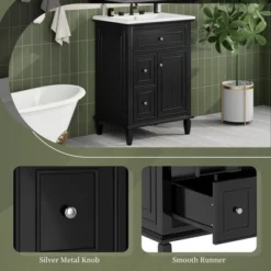 ModernLuxe 24" Bathroom Vanity with Ceramic Sink and Flip Drawer Storage 20 ModernLuxe 24" Bathroom Vanity with Ceramic Sink and Flip Drawer Storage -Luxe Furniture Sale GUEST 09d176c8 a196 4bb9 a14c 6cba6fa274e5