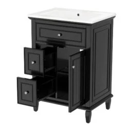 ModernLuxe 24" Bathroom Vanity with Ceramic Sink and Flip Drawer Storage 26 ModernLuxe 24" Bathroom Vanity with Ceramic Sink and Flip Drawer Storage -Luxe Furniture Sale GUEST 09d1776e 67a3 4102 9ccd 0f743ba206af