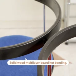 Folding Dining Chair Upholstered Dinner Chair Armchair With Padded Seat&Chrome Frame, Blue/Red - Modernluxe -Luxe Furniture Sale GUEST 09ee733e 54a3 42ca b4ef 68efe81ee14c