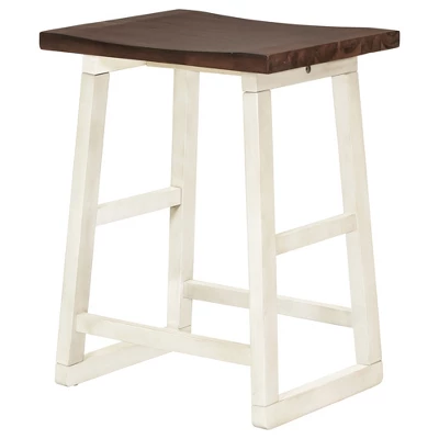 Rustic Wood Counter Height 5-Piece Dining Set With 4 Stools - ModernLuxe 11 Rustic Wood Counter Height 5-Piece Dining Set With 4 Stools - ModernLuxe - Image 9