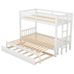 ModernLuxe Twin Over Twin Pull-out Bunk Bed with Expandable Bottom Bed and Trundle -Luxe Furniture Sale GUEST 0b8fce47 3dd3 4f94 9360 ba7055f635e7