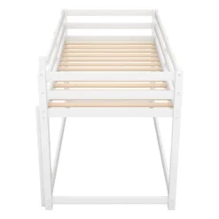 ModernLuxe Twin Over Twin Solid Wood Floor Bunk Bed with Integrated Safety Ladder 15 ModernLuxe Twin Over Twin Solid Wood Floor Bunk Bed with Integrated Safety Ladder -Luxe Furniture Sale GUEST 0be077aa 5022 444e b82c 43b03a9135b2