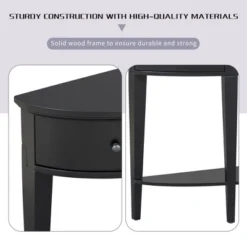 ModernLuxe Modern Curved Console Table with 3 Drawers and Storage Shelf 23 ModernLuxe Modern Curved Console Table with 3 Drawers and Storage Shelf -Luxe Furniture Sale GUEST 0c3659d0 67f3 4a38 b0b1 aaf9c38e4cca