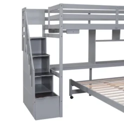 ModernLuxe Twin Over Full Bunk Bed with Storage Stairs, Desk and Integrated Hanger 22 ModernLuxe Twin Over Full Bunk Bed with Storage Stairs, Desk and Integrated Hanger -Luxe Furniture Sale GUEST 0c7d6396 a020 4242 8492 30bf7687bb7e