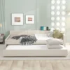 Full/Queen Size Upholstered Platform Bed With USB Ports, Modern Daybed With Trundle, Beige - ModernLuxe -Luxe Furniture Sale GUEST 0cc198bb 45c3 4036 b78f 41364f2c549e