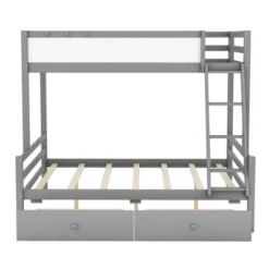 ModernLuxe Twin Over Full Bunk Bed with Whiteboard and 2 Storage Drawers -Luxe Furniture Sale GUEST 0d331f08 44c8 4182 ba74 1563324f99e2