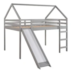 ModernLuxe Full Size House Shape Loft Bed with Integrated Slide 13 ModernLuxe Full Size House Shape Loft Bed with Integrated Slide -Luxe Furniture Sale GUEST 0d57ec87 c392 4c80 b528 57f052480082