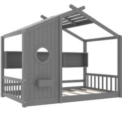 ModernLuxe Toddler House Platform Bed Frame with Storage Shelf - Montessori Floor Bed -Luxe Furniture Sale GUEST 0e2da630 782c 41e2 b9d1 b913043c6dae