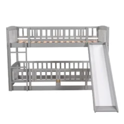 ModernLuxe Twin Over Twin Low Bunk Bed with Slide and Ladder 14 ModernLuxe Twin Over Twin Low Bunk Bed with Slide and Ladder -Luxe Furniture Sale GUEST 0e6e4c91 e16c 4fd5 8d6a 05f53263a2b9