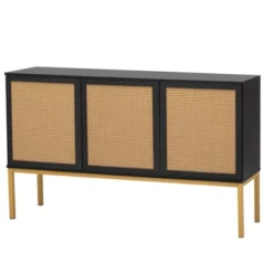 Sideboard With Faux Rattan Door And Metal Legs - ModernLuxe 21 Sideboard With Faux Rattan Door And Metal Legs - ModernLuxe -Luxe Furniture Sale GUEST 0fbaf897 a90b 4282 a05d e2a700668c17