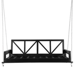 ModernLuxe Twin Size Acacia Wood Patio Swing Bed with 16.4ft Hemp Ropes -Luxe Furniture Sale GUEST 0fe3ef1d ecdb 4988 82e8 cdfe6e105c7d