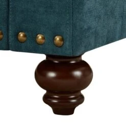 Upholstered 3 Seat/Loveseat/1 Seat Sofa Couches With Nailhead Accents, Scrolled Armrests, And Turned Legs-ModernLuxe -Luxe Furniture Sale GUEST 103a4409 9dc3 4c04 95aa 695bc15cf78b