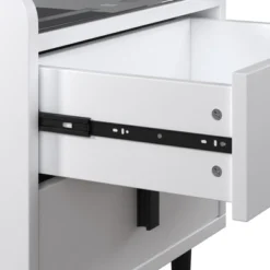 Modern Nightstand With Wireless Charging, USB Port And Adjustable LED Lights, End Table With 2 Drawers-ModernLuxe -Luxe Furniture Sale GUEST 104e18e9 f0d6 461a b4df adf31a9f6c86