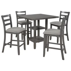 ModernLuxe 5-Piece Wooden Dining Set with Storage Shelves & Padded Chairs 12 ModernLuxe 5-Piece Wooden Dining Set with Storage Shelves & Padded Chairs -Luxe Furniture Sale GUEST 1083e0c0 507b 481f ad6f 116f916db6ec