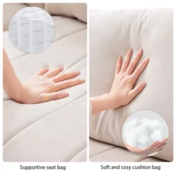 ModernLuxe 89" Modern L-Shaped 5-Seat Sectional Sofa with Convertible Ottoman 25 ModernLuxe 89" Modern L-Shaped 5-Seat Sectional Sofa with Convertible Ottoman -Luxe Furniture Sale GUEST 137938f4 c7a4 43d4 99dc abe3b1645e88