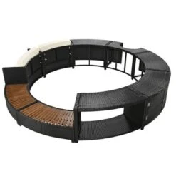 21.6"H Outdoor Spa Frame Patio Set With Storage Spaces And Mini Sofa, Beige/Gray, 4A -ModernLuxe -Luxe Furniture Sale GUEST 13b455a9 6a42 4ed9 95d5 6428ebc83d45