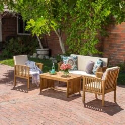 ModernLuxe 4-Piece Outdoor Acacia Wood Seating Group with Removable Cushions 15 ModernLuxe 4-Piece Outdoor Acacia Wood Seating Group with Removable Cushions -Luxe Furniture Sale GUEST 142a2623 913e 48a5 b27c 99bad1139a0c