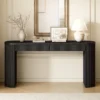 ModernLuxe Elegant Vertical-Striped Console Table with Curved Legs 1 ModernLuxe Elegant Vertical-Striped Console Table with Curved Legs -Luxe Furniture Sale GUEST 1460752a a8f0 472e 9fdf ca88a904fd3b