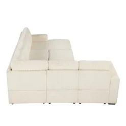 U-Shaped Modular Sofa With Storage Lounge Chair, 6-Seater Oversized Sofa With USB Interface - ModernLuxe -Luxe Furniture Sale GUEST 14789f76 3db6 4ba8 955b f817e31108f9