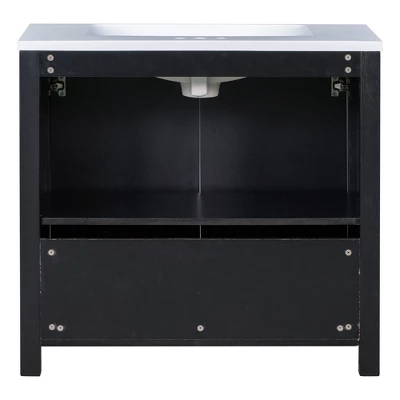 36" Bathroom Vanity With Sink, Espresso - ModernLuxe 10 36" Bathroom Vanity With Sink, Espresso - ModernLuxe - Image 8