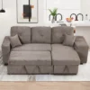 95" Pull Out Sleeper Sofa, Reversible L-Shape Sectional Couch With Storage Chaise And 2 Stools-ModernLuxe 2 95" Pull Out Sleeper Sofa, Reversible L-Shape Sectional Couch With Storage Chaise And 2 Stools-ModernLuxe -Luxe Furniture Sale GUEST 156e7b1f 994a 45e3 a065 4cf2a425ab68