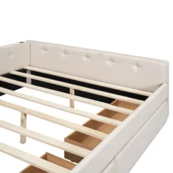 ModernLuxe Queen Upholstered Bed Frame with USB Ports and 2 Drawers -Luxe Furniture Sale GUEST 15b9cda1 3696 4985 88ff a5b485b92949
