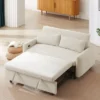57"W Pull-out Sleeper Sofa Bed, Convertible Loveseat Sofa Couch With Two Throw Pillows And USB Ports -ModernLuxe 2 57"W Pull-out Sleeper Sofa Bed, Convertible Loveseat Sofa Couch With Two Throw Pillows And USB Ports -ModernLuxe -Luxe Furniture Sale GUEST 164cccf2 2329 4542 8f9c 6e8a89f8fd60