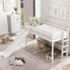 ModernLuxe Twin Size Loft Bed with Removable Slide and Space-Saving Ladder 17 ModernLuxe Twin Size Loft Bed with Removable Slide and Space-Saving Ladder -Luxe Furniture Sale GUEST 17b73710 3dc5 48e7 a738 c63aa203c8f5