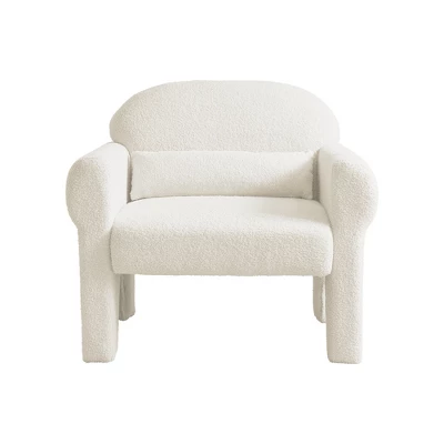 Modern Boucle Upholstered 2 Piece Set/Loveseat/1 Seat Sofa Couches With Armrests, And Tufted Legs 4A - ModernLuxe 6 Modern Boucle Upholstered 2 Piece Set/Loveseat/1 Seat Sofa Couches With Armrests, And Tufted Legs 4A - ModernLuxe - Image 4