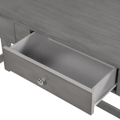 4 PCS Counter Height Dining Table Set With Socket And Padded Stools-ModernLuxe 12 4 PCS Counter Height Dining Table Set With Socket And Padded Stools-ModernLuxe - Image 10