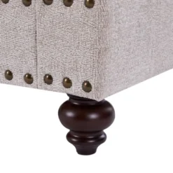 Upholstered 3 Seat/Loveseat/1 Seat Sofa Couches With Nailhead Accents, Scrolled Armrests, And Turned Legs-ModernLuxe -Luxe Furniture Sale GUEST 19ac9527 9508 4557 9cca 9f16f6d183e0